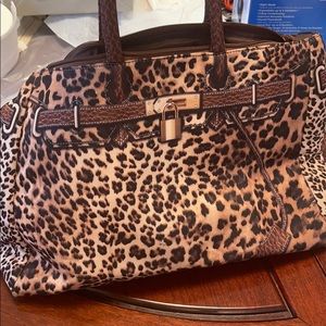 Leopard print handbag